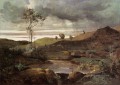 The Roman Campagna in Winter plein air Romanticism Jean Baptiste Camille Corot